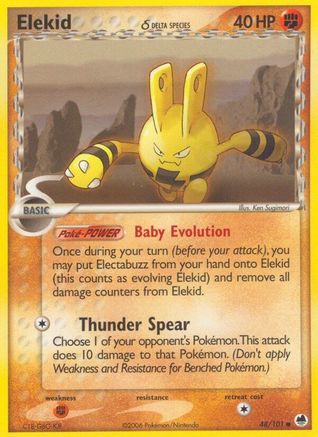 Elekid (Delta Species) (48) Reverse Holofoil - Dragon Frontiers