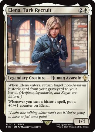 Elena, Turk Recruit (018) - Commander: FINAL FANTASY