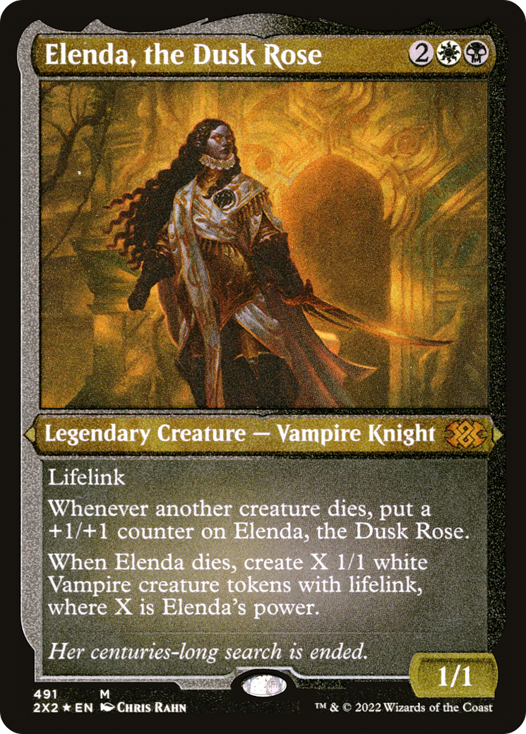 Elenda, the Dusk Rose (491) Etched Foil - Double Masters 2022