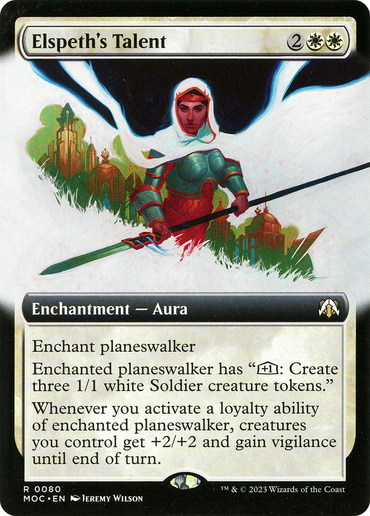 Elspeth's Talent (Extended Art) (080) - March of the Machine Commander Foil