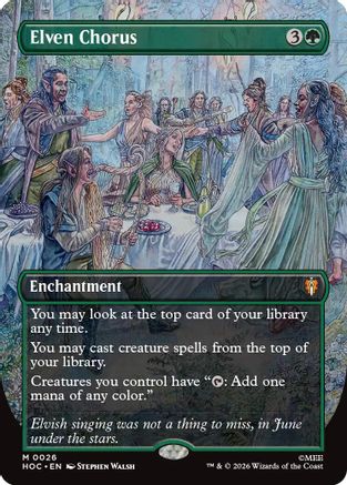 Elven Chorus (Borderless) (026) - The Hobbit: Eternal-Legal
