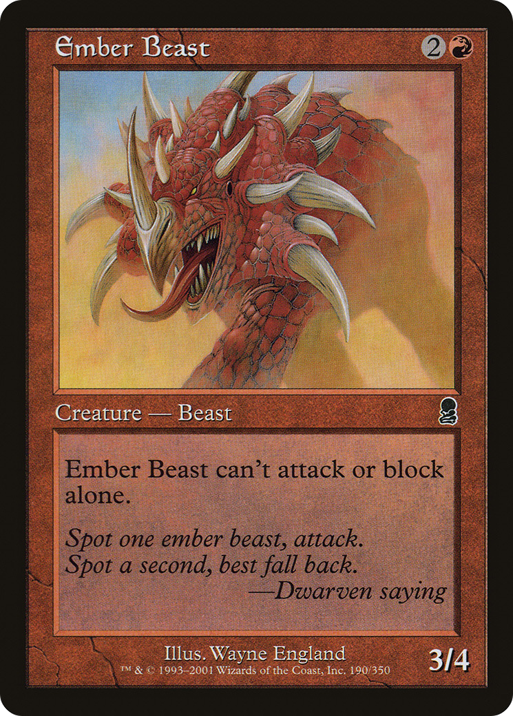 Ember Beast (190) Foil - Odyssey