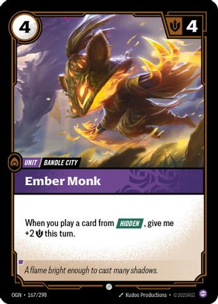 Ember Monk (167) Foil - Origins