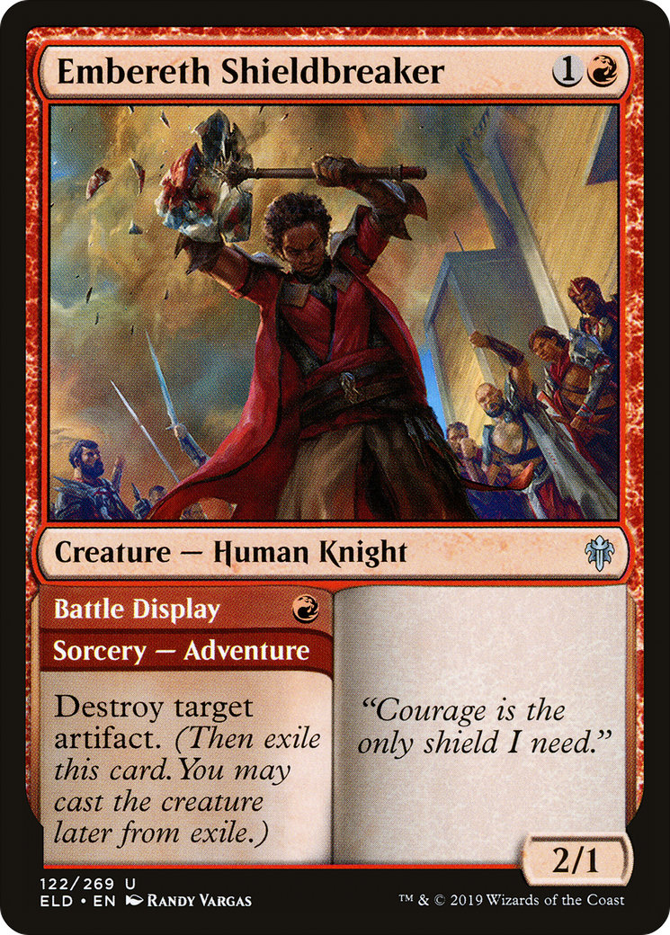 Embereth Shieldbreaker (122) - Throne of Eldraine Foil