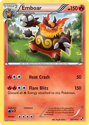 Emboar (Deck Exclusives) (19) - Black & White