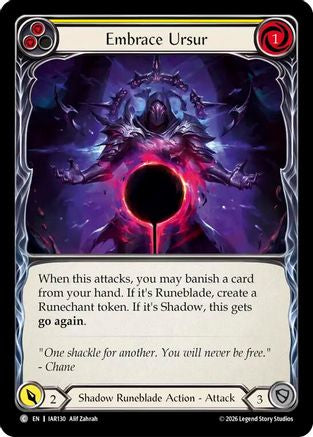 Embrace Ursur (Yellow) (IAR130) Rainbow Foil - Usurp the Shadow Throne