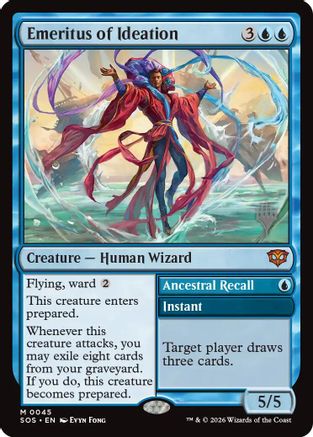 Emeritus of Ideation // Ancestral Recall (Promo Pack) (045) Foil - Secrets of Strixhaven
