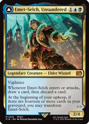 Emet-Selch, Unsundered // Hades, Sorcerer of Eld (218) Foil - FINAL FANTASY