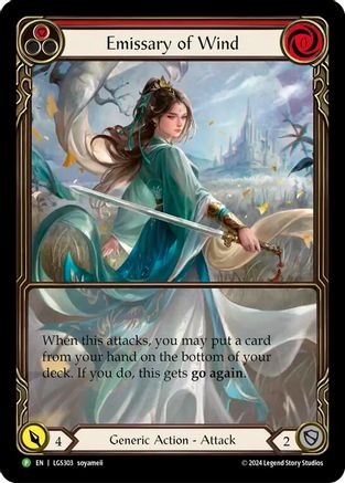 Emissary of Wind (Extended Art) (LGS303) Rainbow Foil - Flesh and Blood: Promo Cards