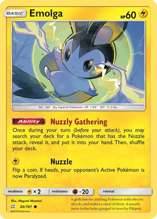 Emolga (46) Reverse Holofoil - Team Up