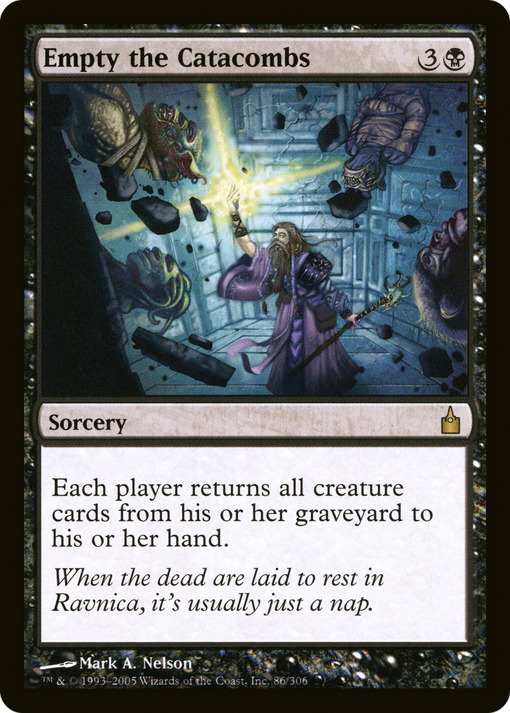 Empty the Catacombs (086) Foil - Ravnica: City of Guilds