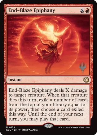 End-Blaze Epiphany (Promo Pack) (134) Foil - Lorwyn Eclipsed