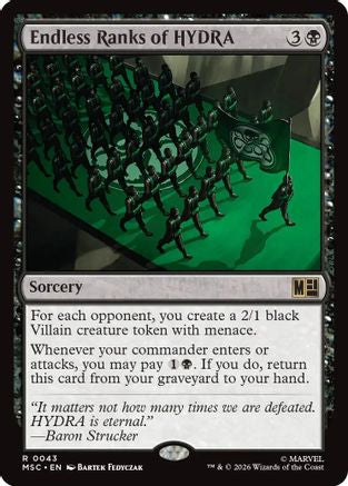Endless Ranks of HYDRA (043) Surge Foil - Commander: Marvel Super Heroes