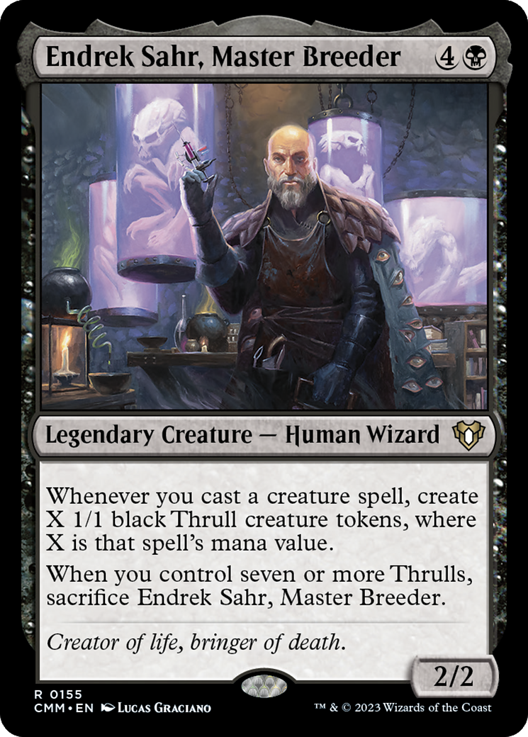 Endrek Sahr, Master Breeder (155) Foil - Commander Masters