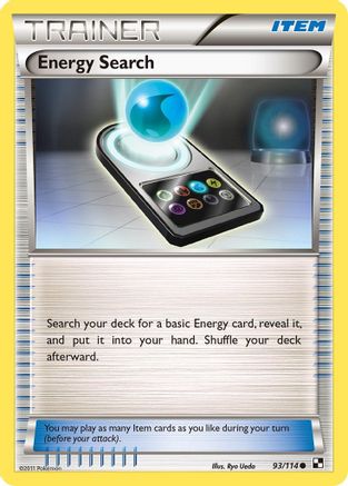 Energy Search (93) Reverse Holofoil - Black & White