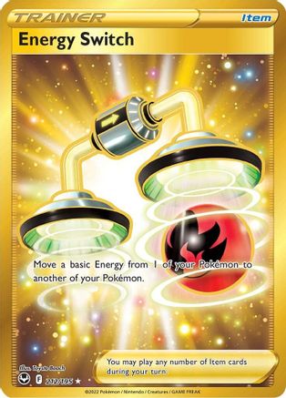 Energy Switch (Gold) (212) Holofoil - Silver Tempest