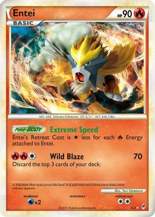 Entei (Shiny) (SL3) Holofoil - Call of Legends