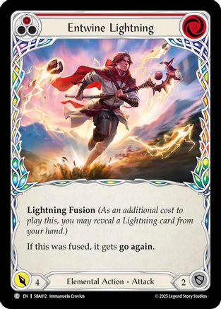 Entwine Lightning (Red) (SBA012) - Silver Age