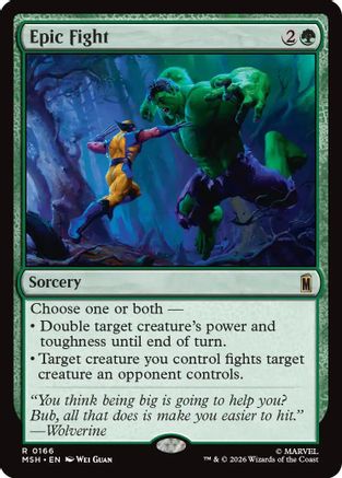 Epic Fight (166) Foil - Marvel Super Heroes