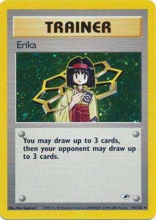 Erika (16) (Unlimited) Holofoil - Gym Heroes