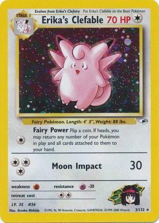 Erika's Clefable (3) (Unlimited) Holofoil - Gym Heroes