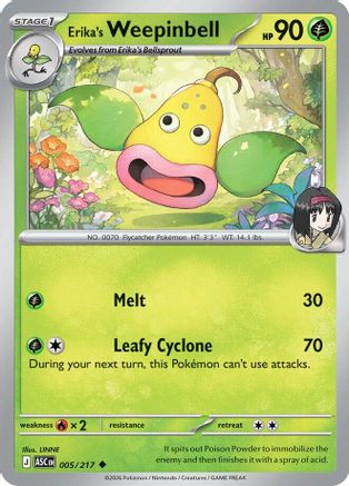 Erika's Weepinbell (5) Reverse Holofoil - Ascended Heroes