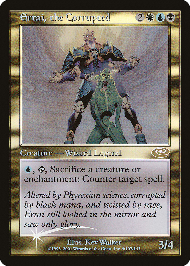 Ertai, the Corrupted (Alt Art) (107) Foil - Planeshift