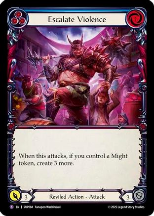 Escalate Violence (SUP084) Rainbow Foil - Super Slam