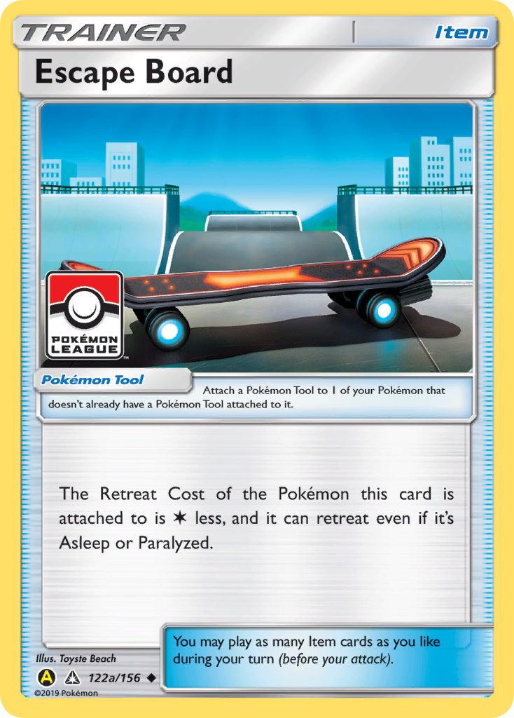 Escape Board (Pokemon League) (122a) Reverse Holofoil - League & Championship Cards