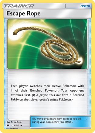 Escape Rope (114) Reverse Holofoil - Burning Shadows