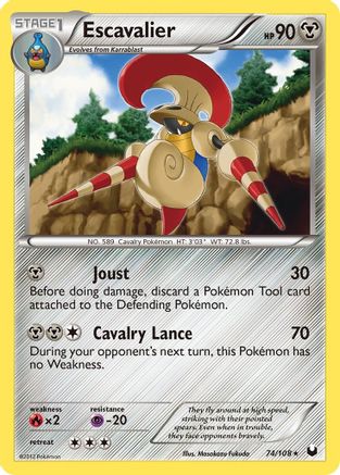 Escavalier (74) Reverse Holofoil - Dark Explorers