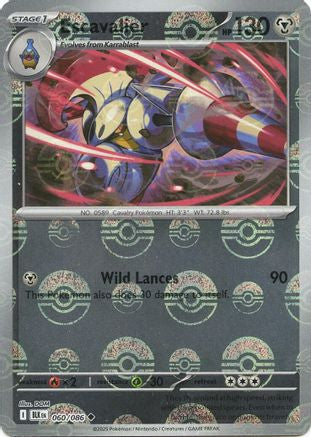 Escavalier (Poke Ball Pattern) (60) Reverse Holofoil - Black Bolt