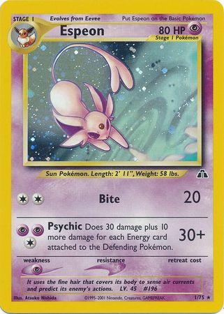 Espeon (1) (Unlimited) Holofoil - Neo Discovery
