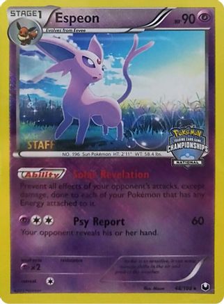 Espeon (National Championships) [Staff] (48) Reverse Holofoil - Dark Explorers