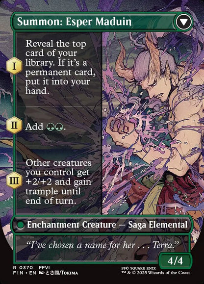 Esper Origins // Summon: Esper Maduin (Borderless) (370) Foil - FINAL FANTASY