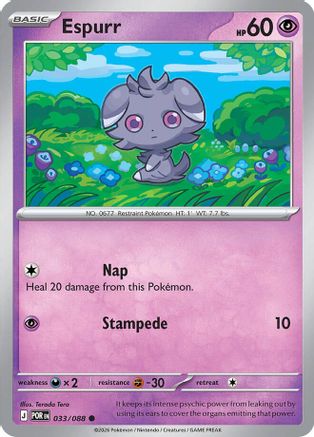 Espurr (33) Reverse Holofoil - Perfect Order