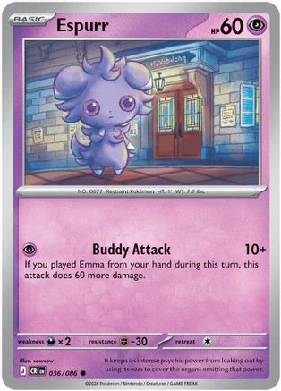 Espurr (36) Reverse Holofoil - Chaos Rising