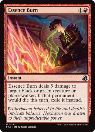 Essence Burn (082) Foil - Reality Fracture