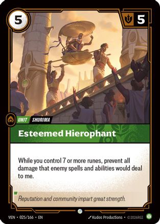 Esteemed Hierophant (025) Foil - Vendetta