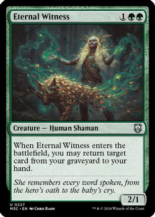 Eternal Witness (227) Ripple Foil - Commander: Modern Horizons 3