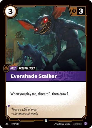 Evershade Stalker (123) Foil - Unleashed