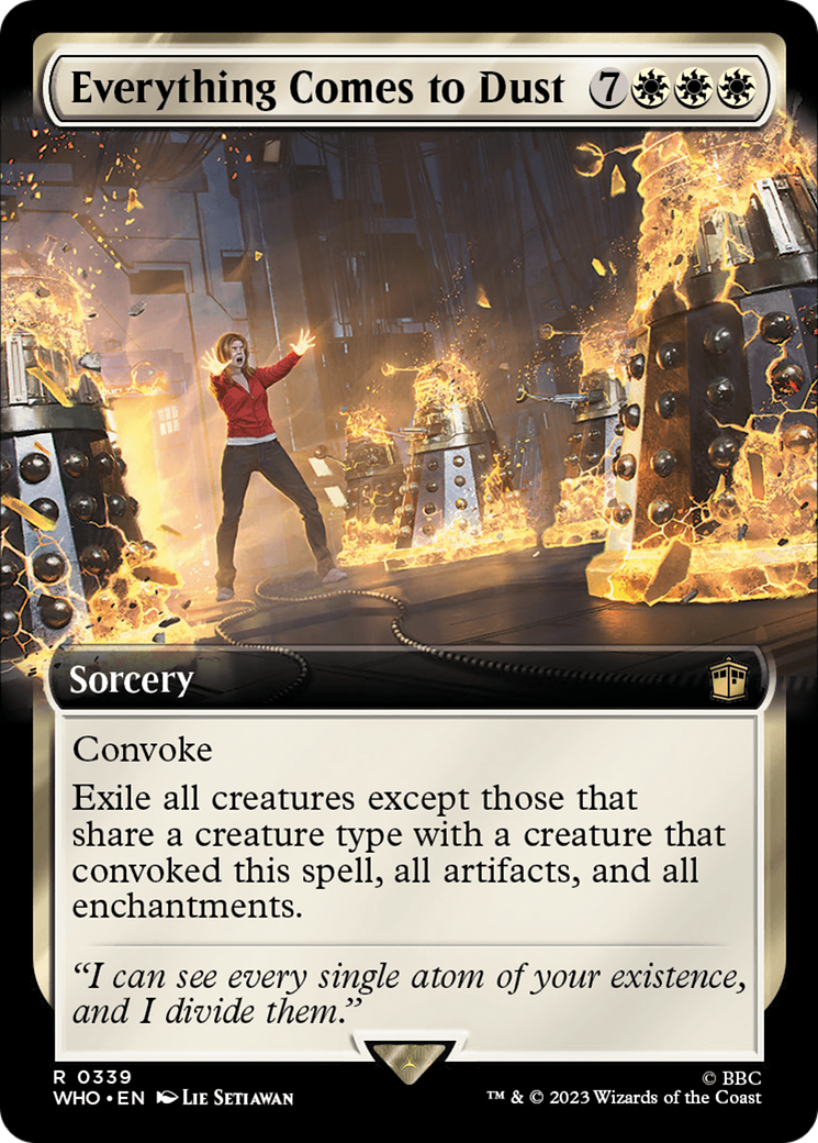 Everything Comes to Dust (Extended Art) (339) Foil - Doctor Who