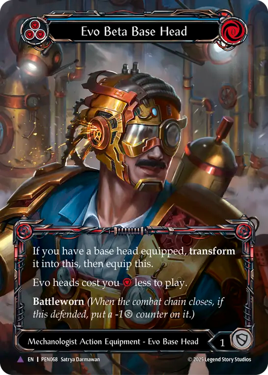Evo Beta Base Head (Marvel) (PEN068) Cold Foil - Compendium of Rathe