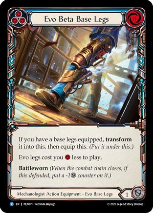 Evo Beta Base Legs (Blue) (PEN071) - Compendium of Rathe