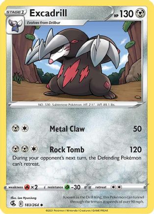 Excadrill (183) Reverse Holofoil - Fusion Strike