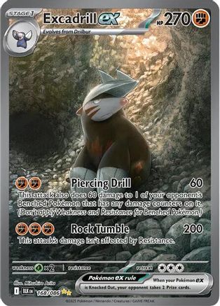 Excadrill ex (Alternate Full Art) (168) Holofoil - Black Bolt