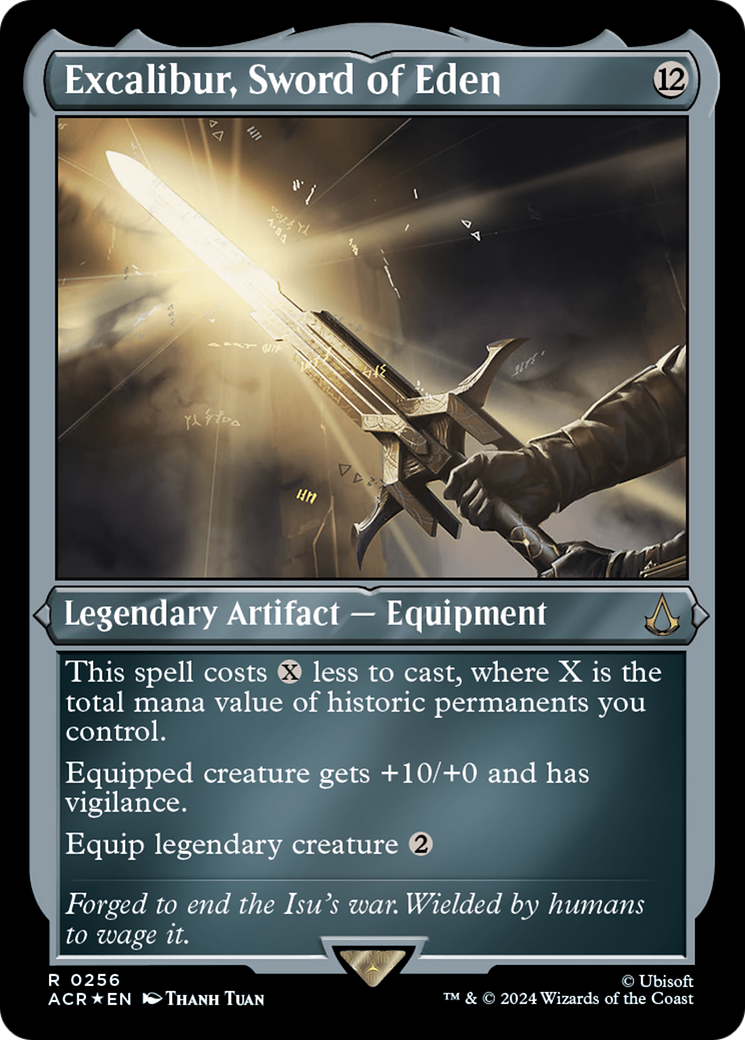 Excalibur, Sword of Eden (256) Etched Foil - Assassin's Creed