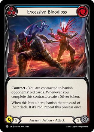 Excessive Bloodloss (Blue) (PEN146) Rainbow Foil - Compendium of Rathe