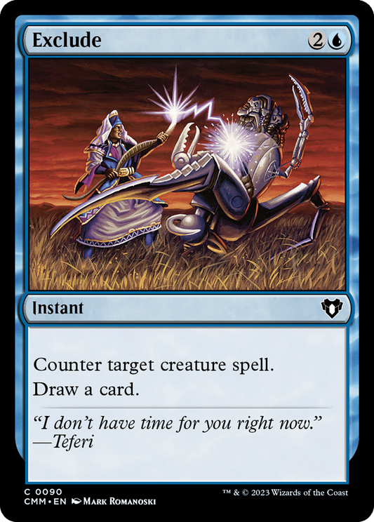 Exclude (090) Foil - Commander Masters