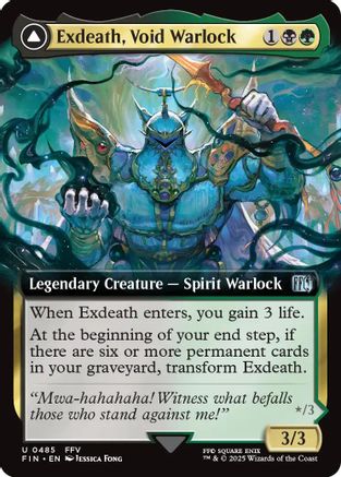 Exdeath, Void Warlock // Neo Exdeath, Dimension's End (Extended Art) (485) - FINAL FANTASY